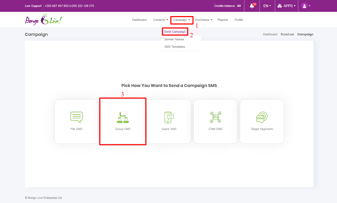 How To Send Group SMS Beem Africa